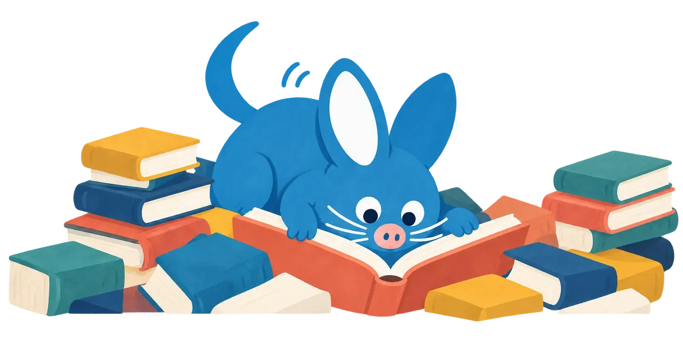 Bilby: Our little book digger.