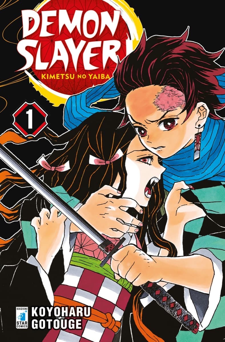 Copertina italiana di Demon Slayer. Kimetsu no Yaiba 1: Crudeltà