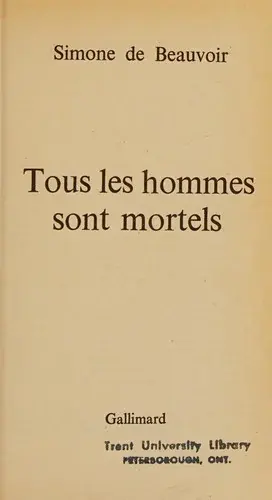 Tous les hommes sont mortels