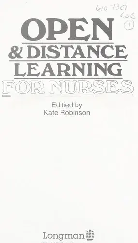 Open and Distance Learning for Nurses