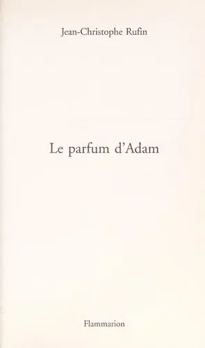 Le parfum d'Adam