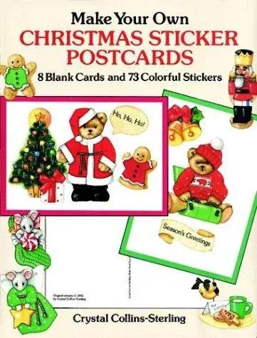 Make Your Own Christmas Sticker Postcards